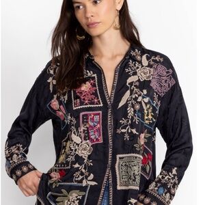 Johnny Was black BRIONY BLOUSE